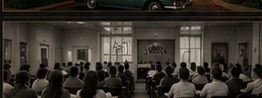 A historic cosmetology classroom