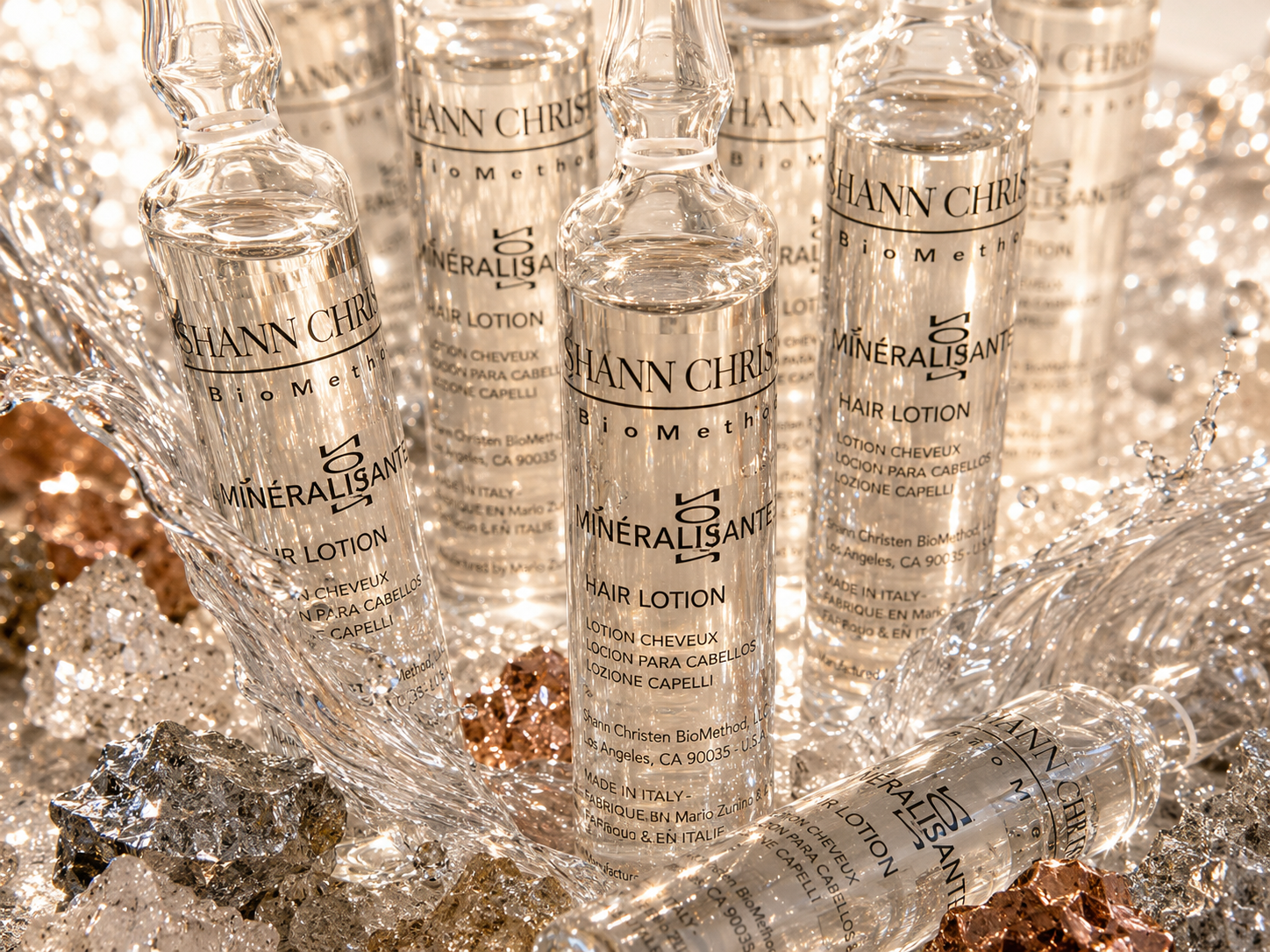 Clear glass BioMethod Mineralisante ampoules